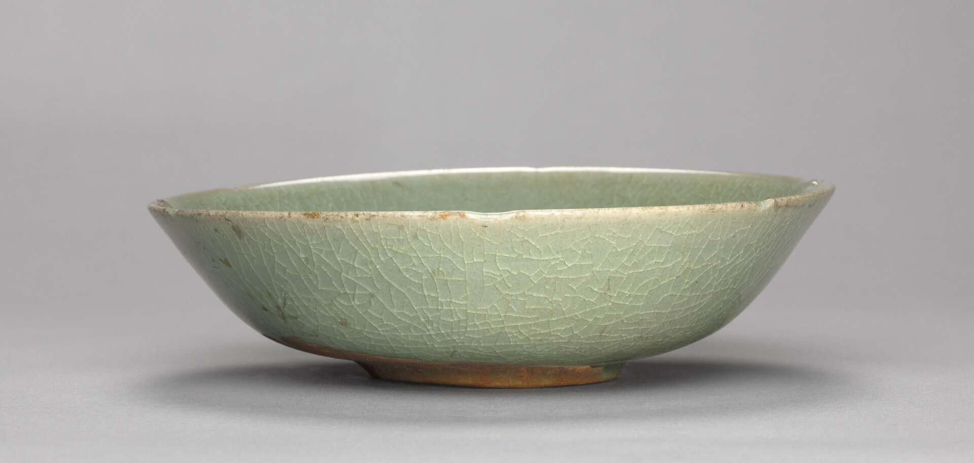 Real crackled celadon glaze detail