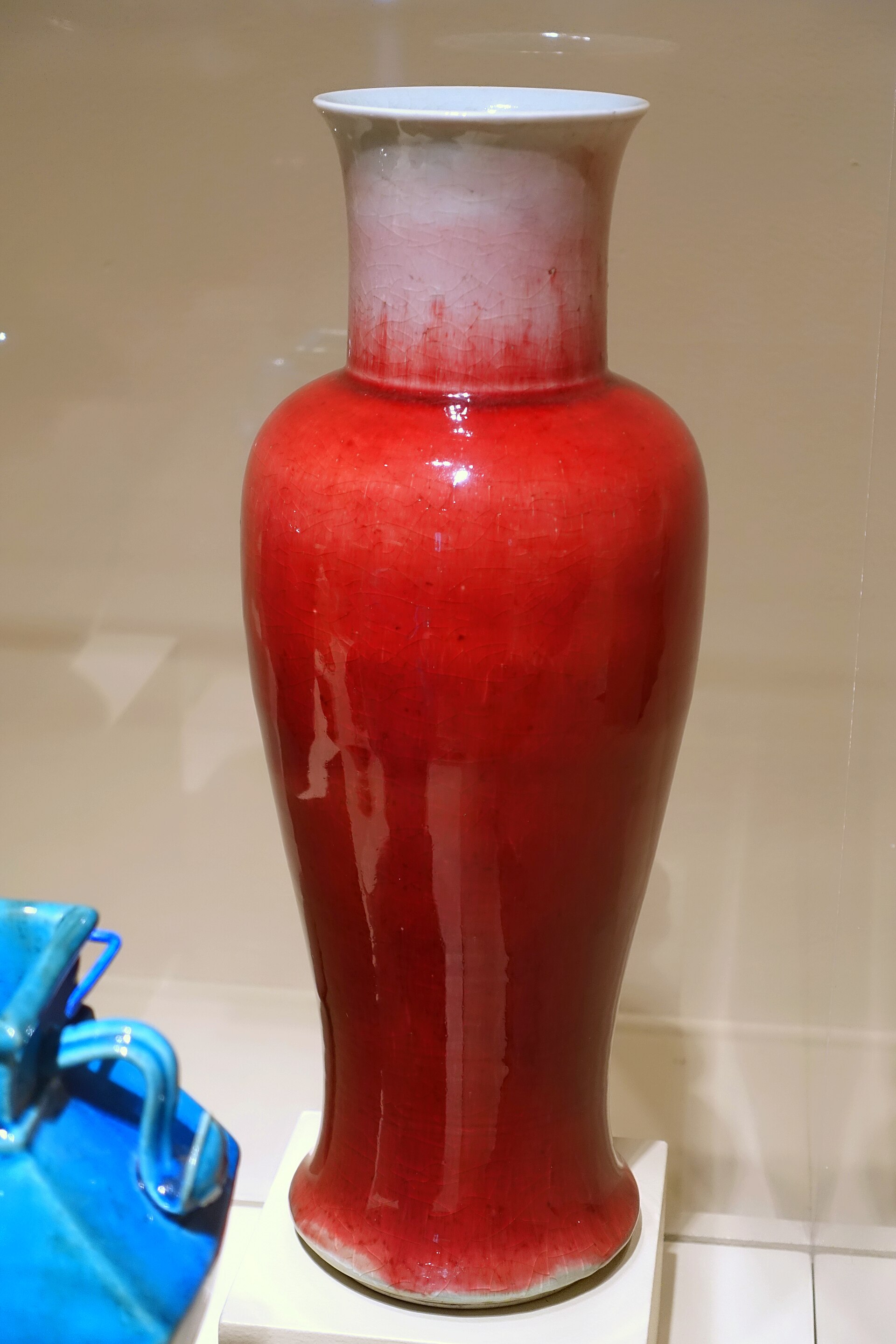 Real copper-red Langyao vase